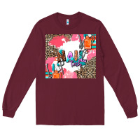 Burgundy nail tech Long Sleeve Tee - AdoDesignShop