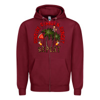 Burgundy sunrise sunburn sunnset repeat Zipper Hoodie - CowhideDigitalArt