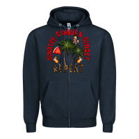 Navy sunrise sunburn sunnset repeat Zipper Hoodie - CowhideDigitalArt