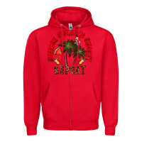 Red sunrise sunburn sunnset repeat Zipper Hoodie - CowhideDigitalArt