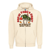 Sandshell sunrise sunburn sunnset repeat Zipper Hoodie - CowhideDigitalArt