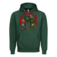 Sports Green sunrise sunburn sunnset repeat Zipper Hoodie - CowhideDigitalArt