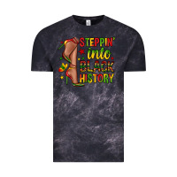 Cloud Black steppin into black history Vintage Tee - Zillion Design Studio