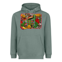 Sage mexican cacti background Heavyweight Hoodie - Artiststas