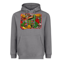 Storm mexican cacti background Heavyweight Hoodie - Artiststas