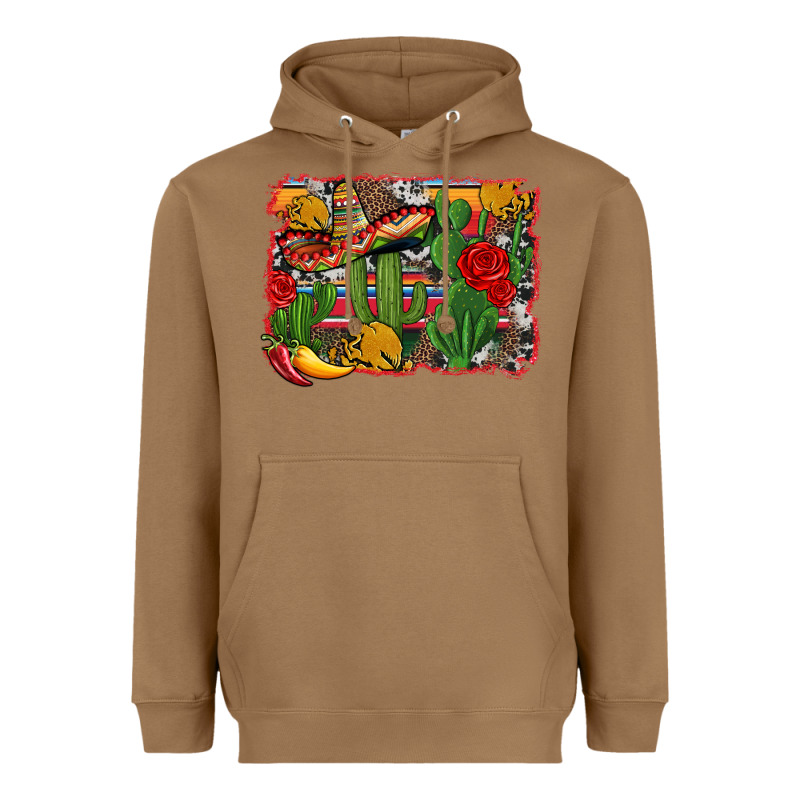 Mexican Cacti Background Heavyweight Hoodie by Artiststas | Teevron