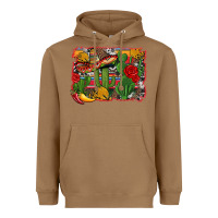 Toasted Coconut mexican cacti background Heavyweight Hoodie - Artiststas