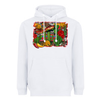 White mexican cacti background Heavyweight Hoodie - Artiststas