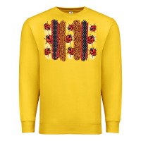 Lemon ladybug  brushstrokes Premium Sweatshirt - BarkalooDesign