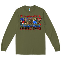 Army Green it's the guts and it's the glory a hundred stripes Long Sleeve Tee - Zillion Design Studio