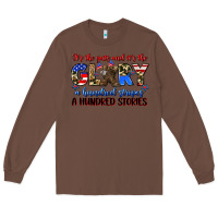Chestnut it's the guts and it's the glory a hundred stripes Long Sleeve Tee - Zillion Design Studio