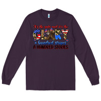 Plum it's the guts and it's the glory a hundred stripes Long Sleeve Tee - Zillion Design Studio