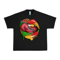 Black juneteenth day lips Urban Heavy Tee - texasbilliewilder