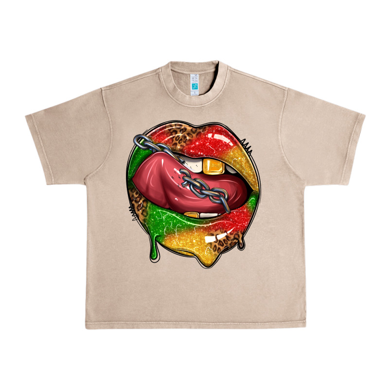 Juneteenth Day Lips Urban Heavy Tee by texasbilliewilder | Teevron