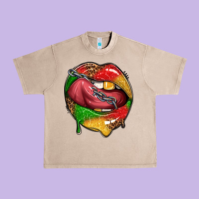 Urban Heavy Tee juneteenth day lips