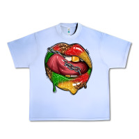 Grape Ice juneteenth day lips Urban Heavy Tee - texasbilliewilder