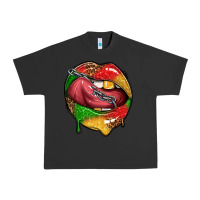 Pigment Black juneteenth day lips Urban Heavy Tee - texasbilliewilder