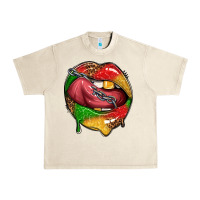 Sandshell juneteenth day lips Urban Heavy Tee - texasbilliewilder