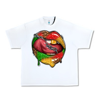 White juneteenth day lips Urban Heavy Tee - texasbilliewilder