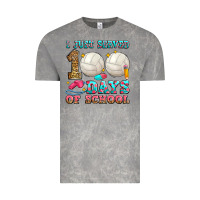 Cloud Rock i just served 100 days of school volleyball Vintage Tee - Zillion Design Studio