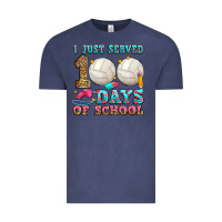 Vintage Denim i just served 100 days of school volleyball Vintage Tee - Zillion Design Studio