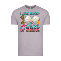 Vintage Zinc i just served 100 days of school volleyball Vintage Tee - Zillion Design Studio