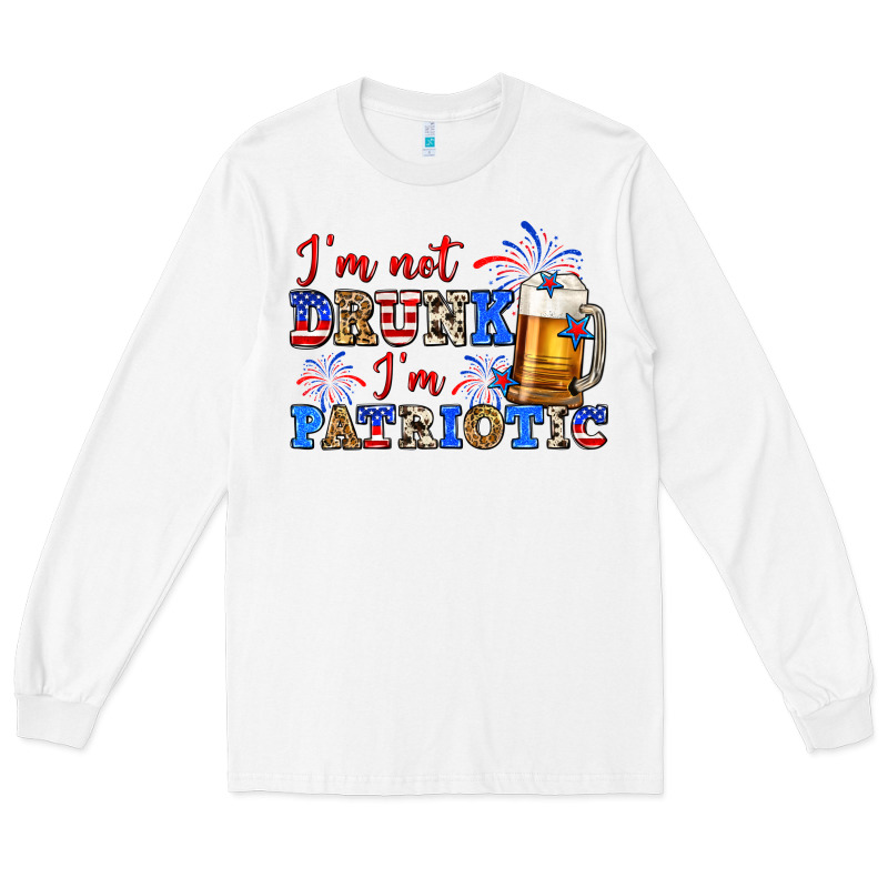 I'm Not Drunk I'm Patriotic Zillion Long Sleeve Tee by Zillion Design Studio | Teevron