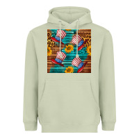 Matcha celebrity hat with leopard Heavyweight Hoodie - BundleAndBundleShop