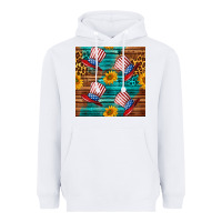 White celebrity hat with leopard Heavyweight Hoodie - BundleAndBundleShop