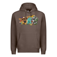 Coffee one baby cow Premium Hoodie - NancyCooperArtShop