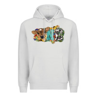 Dove Grey one baby cow Premium Hoodie - NancyCooperArtShop