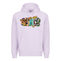 Lilac one baby cow Premium Hoodie - NancyCooperArtShop