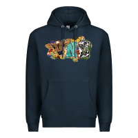 Navy one baby cow Premium Hoodie - NancyCooperArtShop