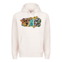 Pale Pink one baby cow Premium Hoodie - NancyCooperArtShop