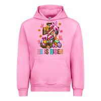 Fuchsia Pink He Is Risen Easter Urban Hoodie - BundleAndBundleShop