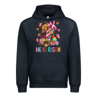 Navy He Is Risen Easter Urban Hoodie - BundleAndBundleShop