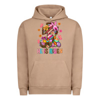 Pigment Burro He Is Risen Easter Urban Hoodie - BundleAndBundleShop
