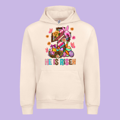 He Is Risen Easter Urban Hoodie Designed By Bundleandbundleshop