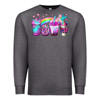 Charcoal Heather unicorn coffee Premium Sweatshirt - Jasminsmagicworld