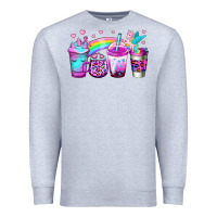 Heather Grey unicorn coffee Premium Sweatshirt - Jasminsmagicworld