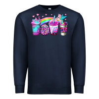 Navy unicorn coffee Premium Sweatshirt - Jasminsmagicworld