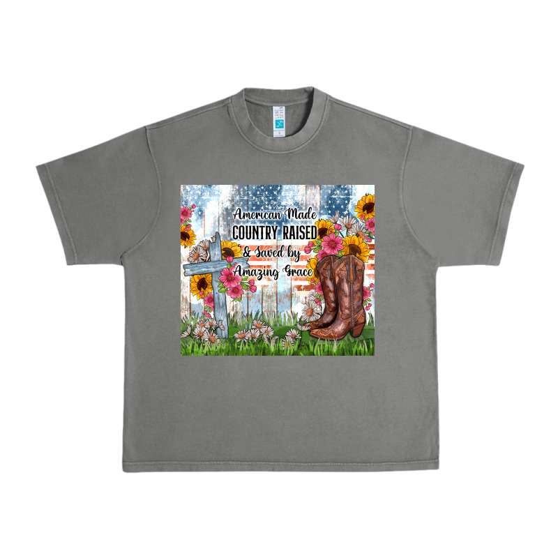 Christian Western American Made Country Raised Urban Heavy Tee by Zillion Design Studio | Teevron