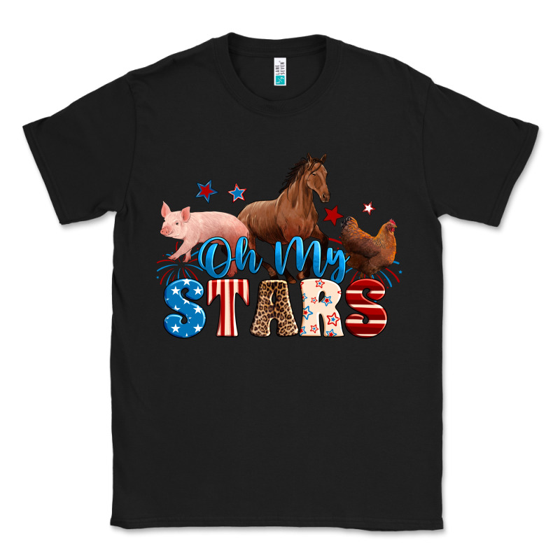 Horse Pig Chicken With Oh My Stars Classic Tee by Neo Western | Teevron