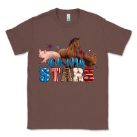 Chestnut Horse pig chicken with oh my stars Classic Tee - Neo Western