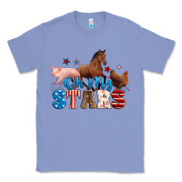 Colony Blue Horse pig chicken with oh my stars Classic Tee - Neo Western
