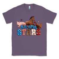 Lavender Horse pig chicken with oh my stars Classic Tee - Neo Western
