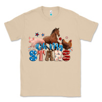 Mushroom Horse pig chicken with oh my stars Classic Tee - Neo Western