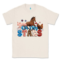 Natural Horse pig chicken with oh my stars Classic Tee - Neo Western