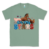 Sage Horse pig chicken with oh my stars Classic Tee - Neo Western