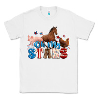 White Horse pig chicken with oh my stars Classic Tee - Neo Western